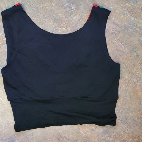 Sexy Two Piece Cropped Top Set - Picture 3 of 4